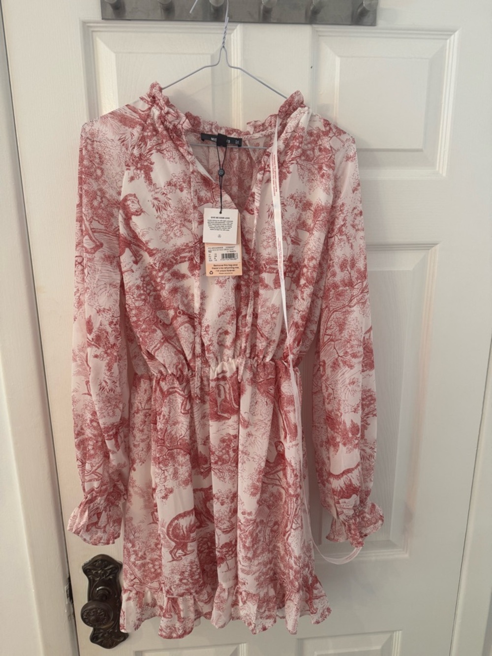 Dior pattern inspired dress
